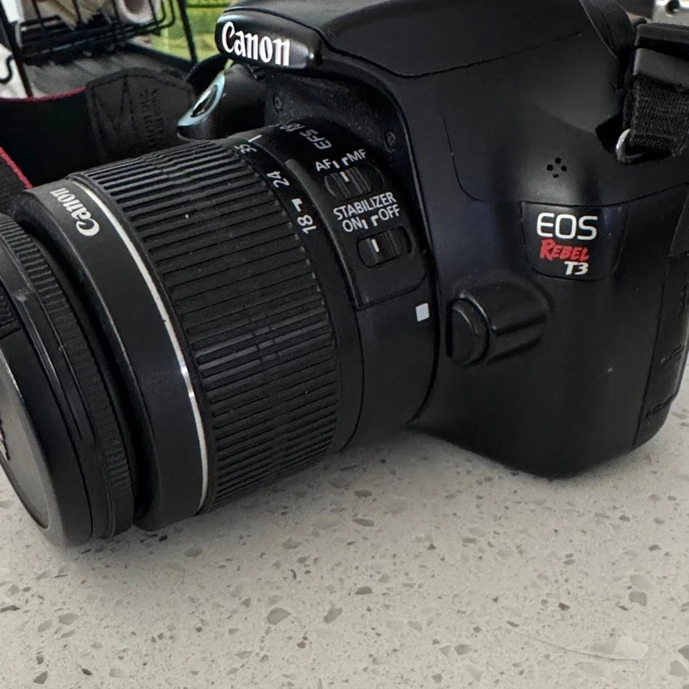 Canon EOS Rebel T3 Black DSLR Camera with Accessories